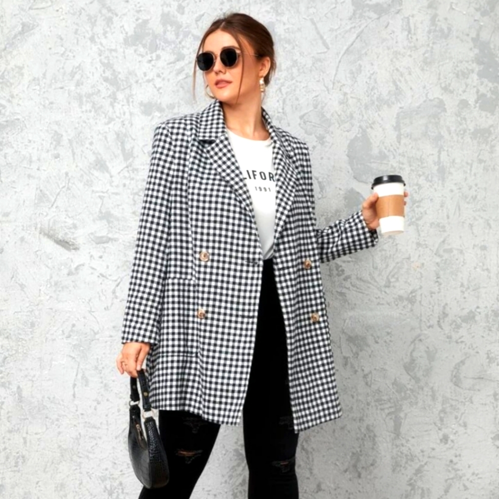Shein plaid Blazer